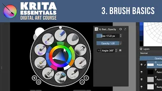 Krita Tutorial for Beginners - The Basics of Brushes (Lesson 3) 🎨