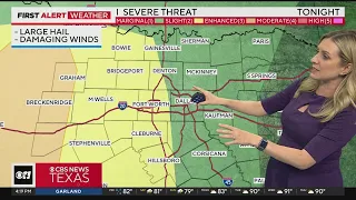 Strong storms could develop over NorthTexas Thursday night