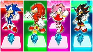 Sonic X 🆚 Knuckles 🆚 Amy Rose 🆚 Shadow 🎶TILES HOP🎶