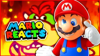 Mario Reacts To SUPER MARIO BROS. RECAP CARTOON COMPILATION!