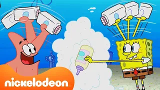 SpongeBob Mencoba Mengasuh dan Pekerjaan Baru Lainnya 🍼 | Nickelodeon Bahasa