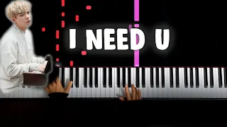 BTS (방탄소년단)- I need u ( Piano Cover/ Tutorial)