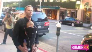 Ian Ziering spending time with new baby