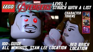 LEGO Marvel's Avengers - Level 1: Struck Off the List 100% Guide (All Collectibles)