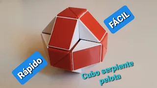 🔴¿Cómo Resolver Cubo *(RUBIK SERPIENTE PELOTA)?* fácil y rápido / 😀👍 / figuras simples*principiantes