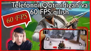 PUBG MOBILE DA 60 FPS QILISH VA TELEFONNI QOTMIDIGAN QILISH 😱