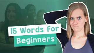Learn 15 German Words for ABSOLUTE Beginners - A1 [with Jenny]