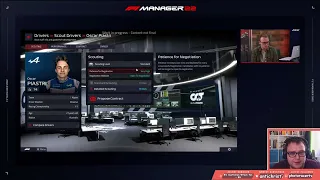 F1 Manager 22  FIRST gameplay stream-a-long