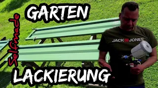 Garten Lackierung selber machen |#Spritzpistole  | so kann das jeder | Steelstyler Schrauberwelt