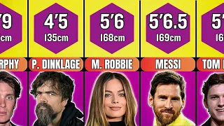 Comparison: Heights Of Celebrities