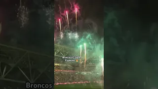 Broncos Pre-Game Fireworks! 🔥 #shorts #fyp #nrl #fireworks #viral