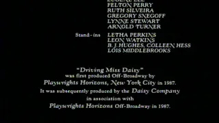 Driving Miss Daisy (1989) End Credits (DVS)