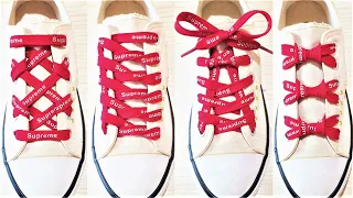 4 Way To Tie Shoelaces, Creative Idea to Fasten Tie Your Shoes Tutorial Step by Step