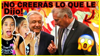 Amlo🇲🇽 en CUBA🇨🇺 2022 ¡Así reaccionó el pueblo cubano😳! Cubanas reaccionan a Mexico #reaction