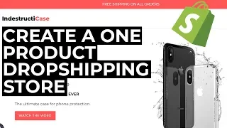 How To Build A One Product Dropshipping Store with Shopify (2022)