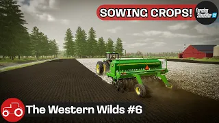 Sowing Grass & Oats, Creating Fields & Spreading Lime - The Western Wilds #6 FS22 Timelapse