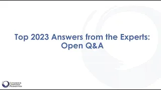 Top 2023 Answers from the Experts: Diagnosis and Testing