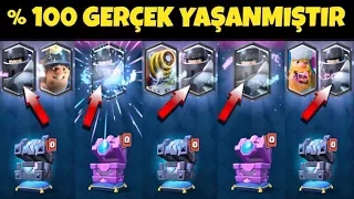 DÜNYADA İLK ! 5 MEGA ŞOVALYE BİRDEN ÇIKARDIM 10 DAKİKADA !! - Clash Royale