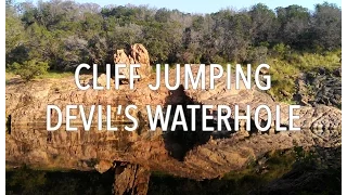 CLIFF JUMPING AT DEVIL'S WATERHOLE ATX