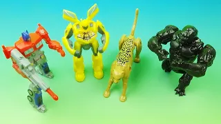 2023 RISE OF THE BEASTS TRANSFORMERS set of 4 CARLS Jr STAR PALS MOVIE COLLECTIBLES REVIEW