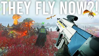 Helldivers 2 has horrific flying bugs now...