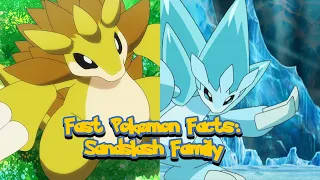 Fast Pokemon Facts: Sandslash Family
