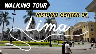 4K DOWNTOWN LIMA WALKING TOUR 2024 - Informative walking Tour WITH BEAUTIFUL VIEWS