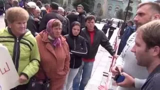 Митинг под ВР Украины.Депутаты на стороне обворованных жителей Кодак.