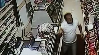 Raw: Clerk Defends Store with Sword