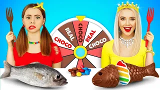 Desafío Chocolate Caro VS Comida Real Barata | Postres de Chocolate Ricos VS Pobres por RATATA BOOM
