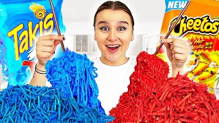 Ich teste VIRALE TikTok Süßigkeiten & Snacks ! 🥵🍭 (Cheetos mit Nudeln) - Celina