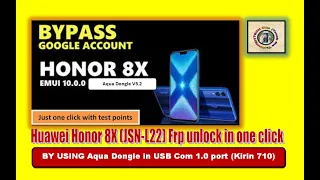 Huawei Honor 8X (JSN-L22) Frp unlock in one click android 10 | Hindi/Urdu | TECH City