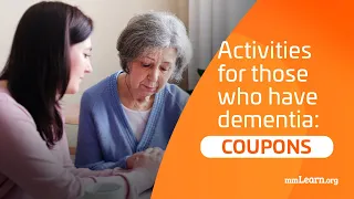 Activities for those who have dementia: Coupons