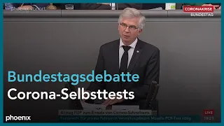 Bundestagsdebatte zu Corona-Selbsttests am 25.02.21