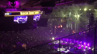 Billy Joel at Madison Square Gardens with surprise guest Miley Cyrus 30 Sep 2017