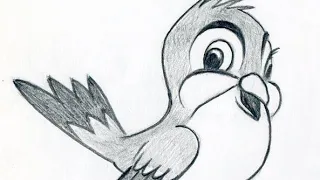 How to draw Swallow Bird | Swallow Easy Drawing Tutorial video Step by Step |