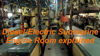 Soviet Diesel-Electric Submarine Engine Room explained | B-515 in Hamburg