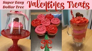 VALENTINE'S DAY TREATS / SUPER EASY / DOLLAR TREE / CUPCAKE STAND / CUPCAKE BOUQUET