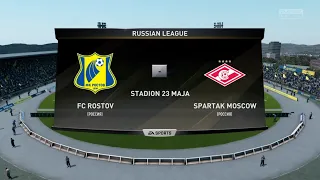 Ростов - Спартак 21 тур Чемпионата России по футболу Премьер лига 2020-2021 FIFA 18 PS4