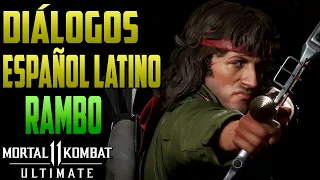 Mortal Kombat 11 Ultimate | Diálogos de Rambo en Español Latino |