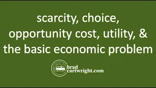 What is Scarcity, Choice, Opportunity Cost, Utility &The Basic Economic Problem? | IB Microeconomics