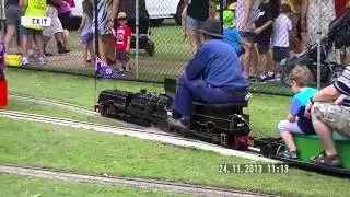 NSW Garrett 5" guage. Bracken Ridge trains in the park.