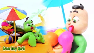 Learn with Green Baby and the Cold Vs Hot | Green Baby World | Kids Educational Video