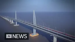 China's new mega bridge from Hong Kong to Macau
