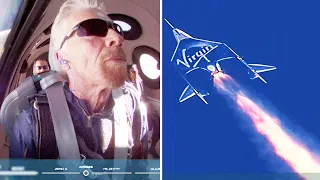 Virgin Galactic launch: Sir Richard Branson becomes first billionaire in space