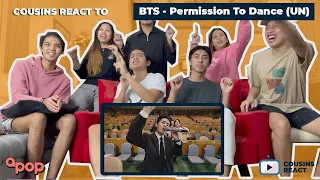 COUSINS REACT TO BTS - "Permission to Dance" performed at the United Nations General Assembly