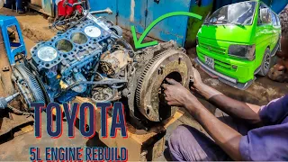 Rebuilding a Toyota 5L Diesel Engine // Complete Overhaul of a Toyota 5L Engine