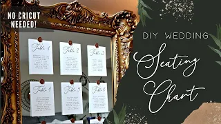 DIY Seating Chart + Wax Seals ✨ NO CRICUT NEEDED ✨ Quick & Easy Wedding DIY