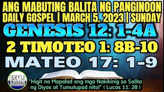 ANG MABUTING BALITA NG PANGINOON | MARCH 5, 2023 | DAILY GOSPEL READING | ANG SALITA NG DIYOS | FSMJ