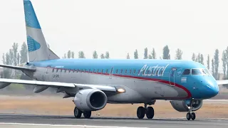 Embraer E190AR "Aerolineas Argentinas" Taking Off At Santiago De Chile Airport